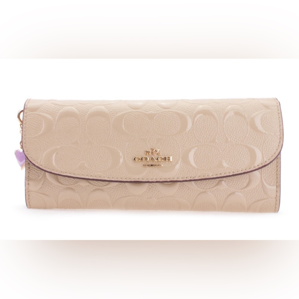 COACH Women's Boxed Slim Envelope Wallet in Signature Patent Leather